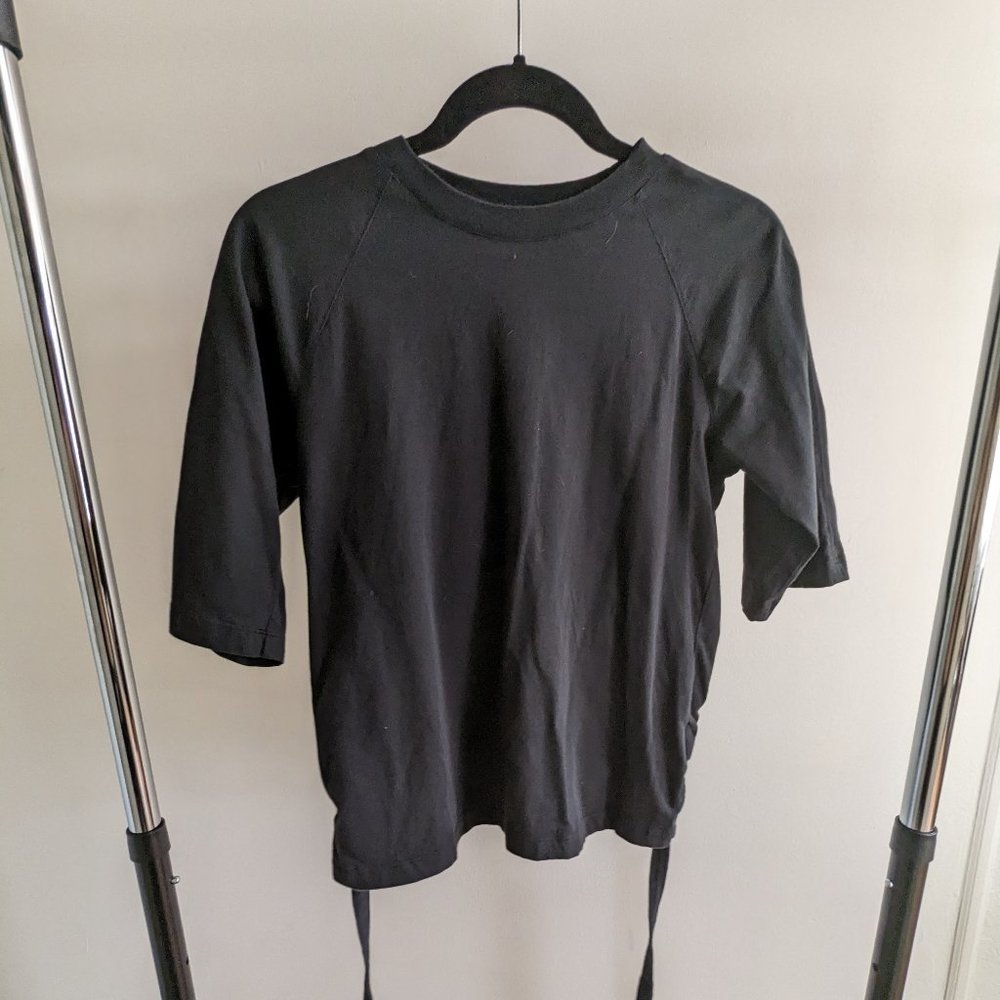 Tibi Ruched Back Cutout Tee